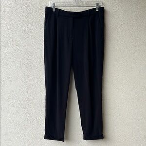 COS Silky Black Cuffed Trousers